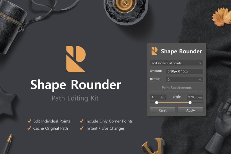 دانلود Shape Rounder کیت ویرایش path در فتوشاپ