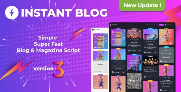 دانلود اسکریپت وبلاگ Instant Blog