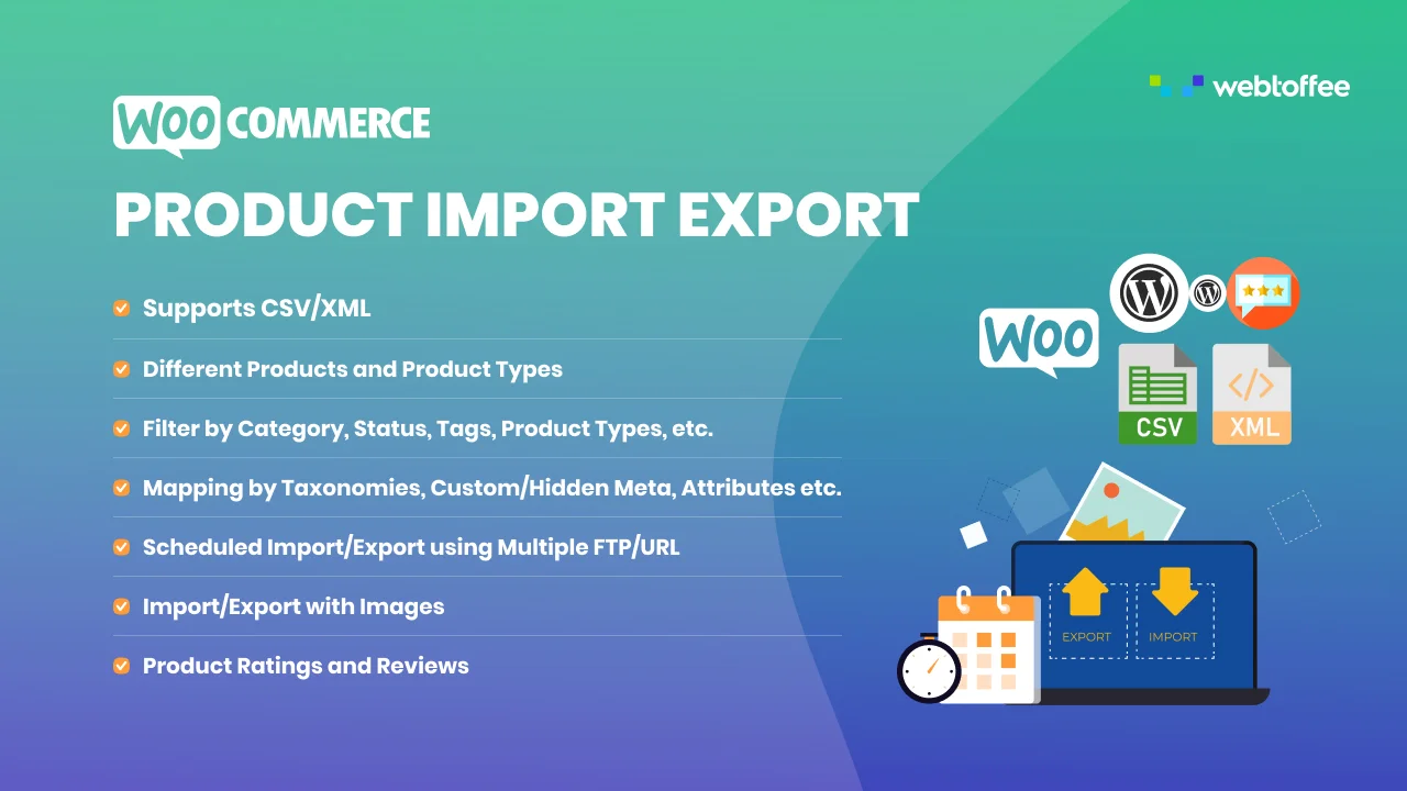 دانلود افزونه Product Import Export Plugin for WooCommerce