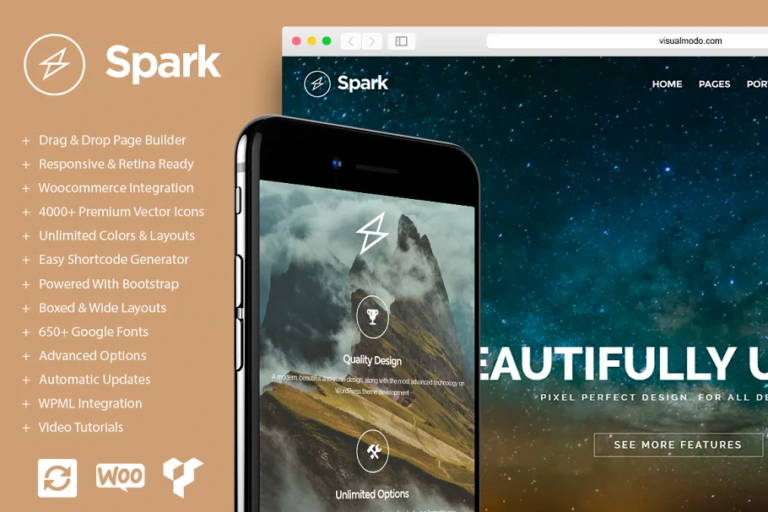 دانلود قالب Spark برای وردپرس