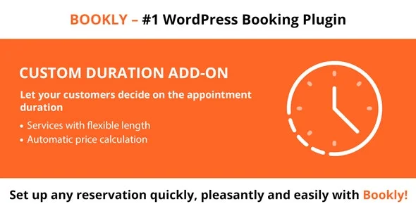 دانلود ادآن Bookly Custom Duration