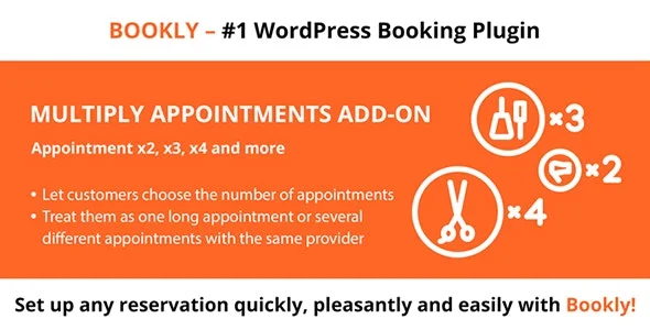 دانلود ادآن Bookly Multiply Appointments