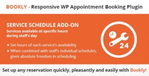 دانلود ادآن Bookly Service Schedule
