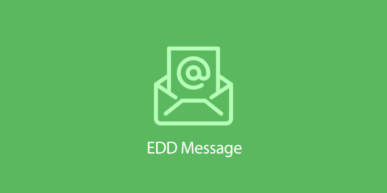 دانلود افزونه EDD Message