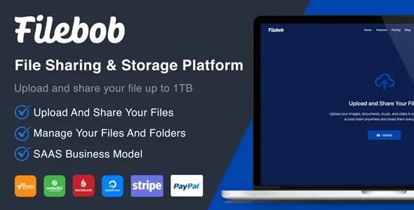 دانلود اسکریپت اشتراک فایل Filebob