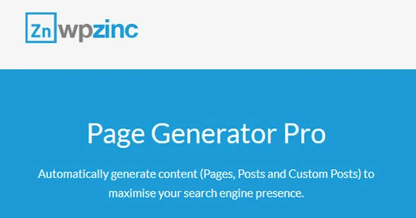 دانلود افزونه Page Generator Pro برای وردپرس