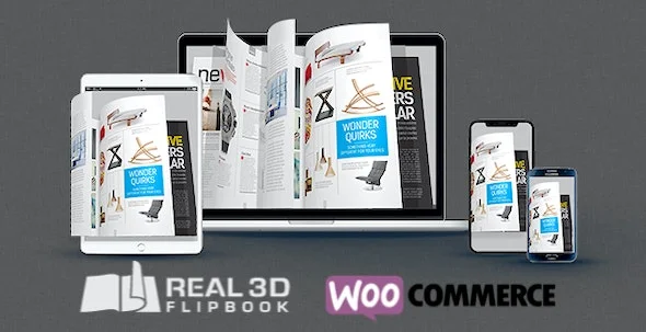 دانلود WooCommerce Real3D Flipbook Addon
