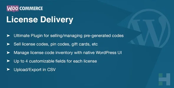 دانلود افزونه WooCommerce License Delivery & Management