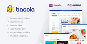 دانلود قالب سوپرمارکت Bacola برای وردپرس