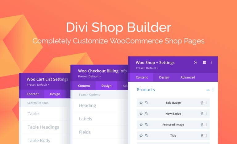 دانلود افزونه Divi Shop Builder برای ووکامرس