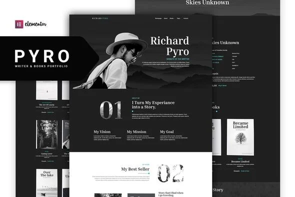 دانلود کیت تملیپت نمونه کار Pyro برای المنتور