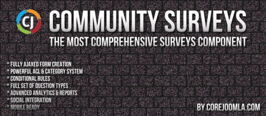 دانلود افزونه Community Surveys Pro برای جوملا