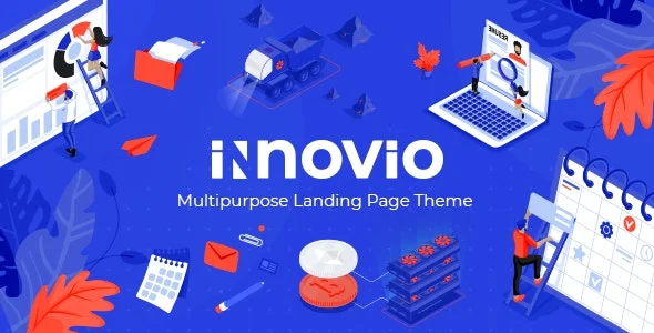 دانلود قالب صفحه فرود Innovio برای وردپرس