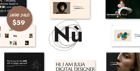 دانلود قالب نمونه کار Nù برای وردپرس