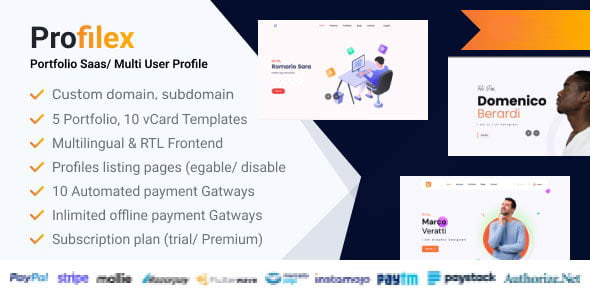 دانلود اسکریپت ایجاد پروفایل کاربری Profilex