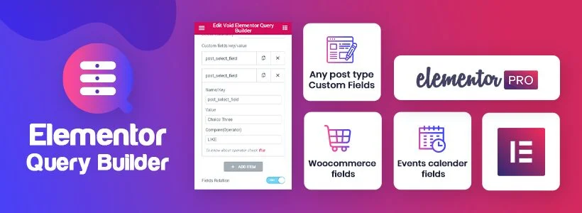 دانلود افزونه Void Elementor Query Builder برای المنتور