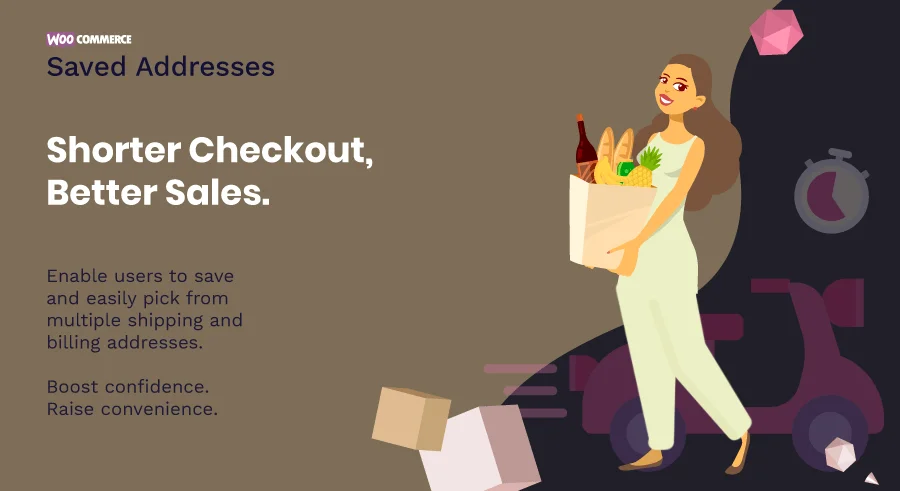 دانلود افزونه Saved Addresses For WooCommerce