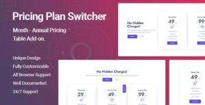 دانلود افزونه Ultimate Pricing Plan Switcher برای المنتور