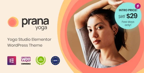 دانلود قالب فیتنس و بدنسازی وردپرس Prana Yoga