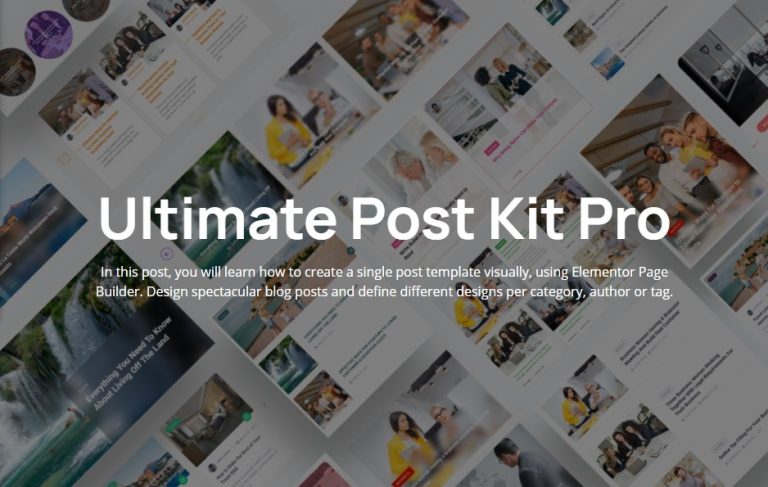 دانلود افزونه Ultimate Post Kit Pro برای المنتور