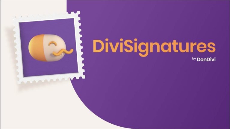 دانلود افزونه DiviSignatures برای قالب Divi
