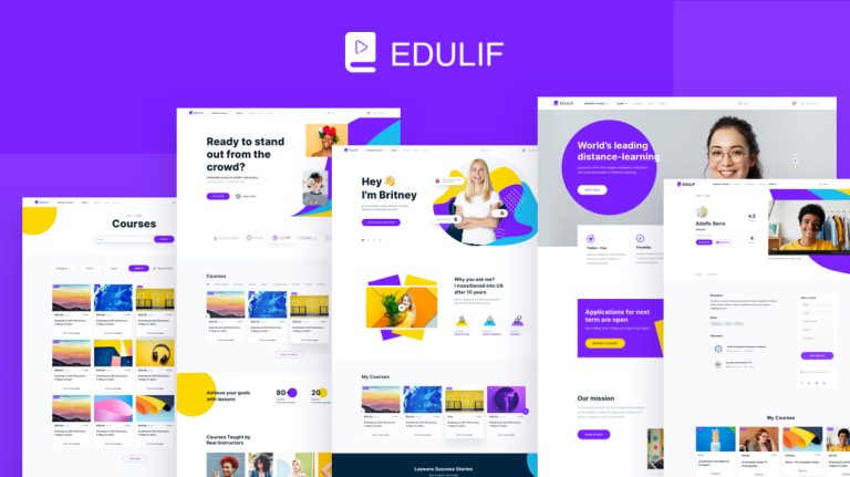 دانلود قالب آموزشی Edulif برای جوملا
