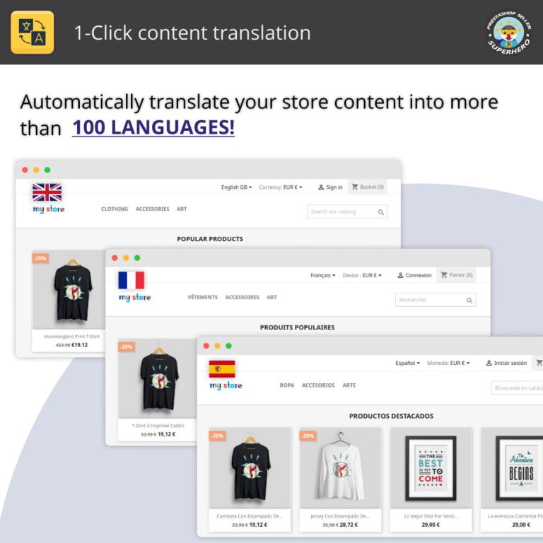 دانلود ماژول Translate content برای پرستاشاپ