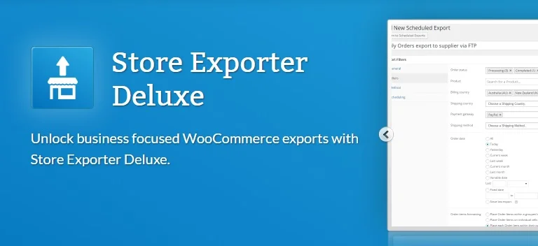 دانلود افزونه WooCommerce Store Exporter Deluxe