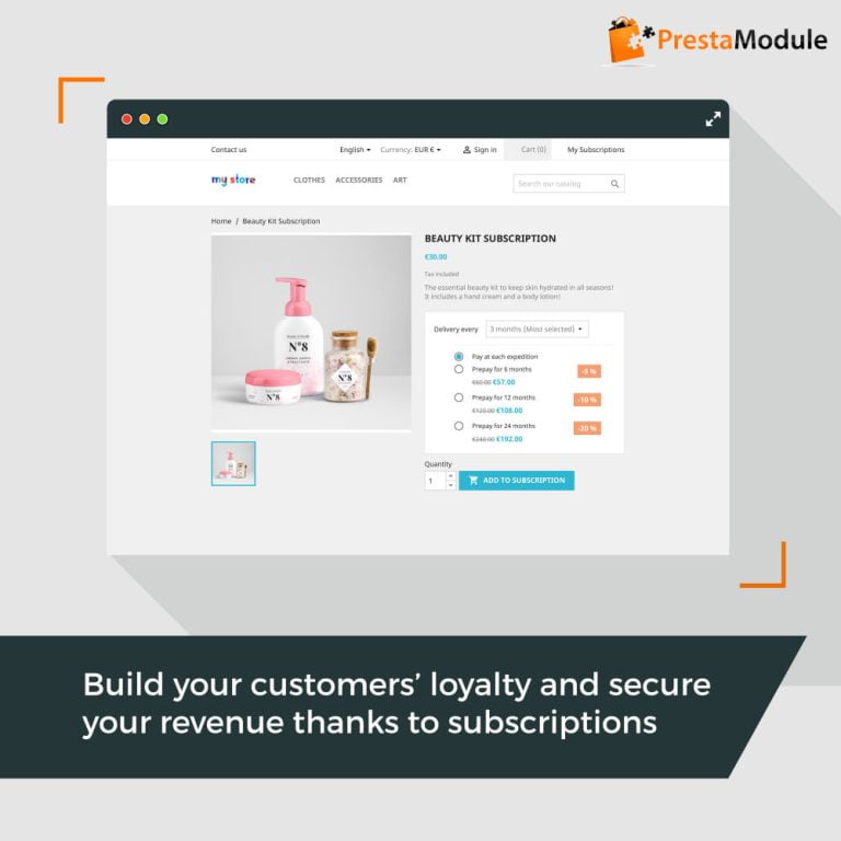 دانلود ماژول اشتراک Advanced Subscription برای پرستاشاپ