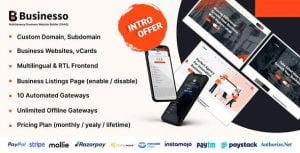 دانلود اسکریپت PHP سایت ساز شرکتی Businesso