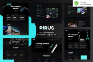 دانلود کیت تمپلیت شرکتی PIRUS برای المنتور