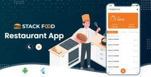 دانلود اپلیکیشن فلاتر StackFood Restaurant