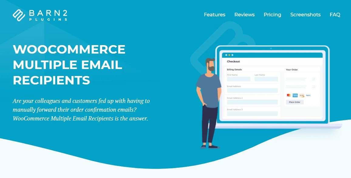 دانلود افزونه Barn2 WooCommerce Multiple Email Recipients
