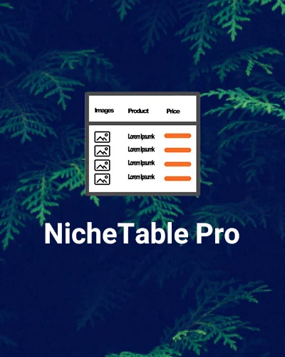 دانلود افزونه Niche Table Pro برای وردپرس