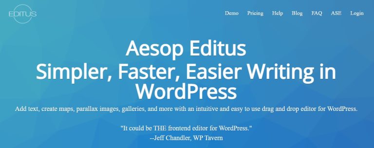 دانلود افزونه Aesop Editus برای وردپرس