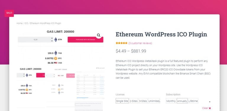 دانلود افزونه EthereumICO Premium برای وردپرس