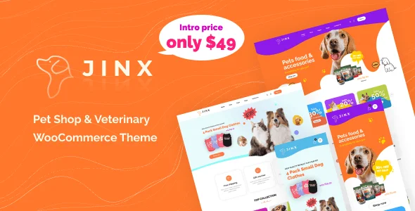 دانلود قالب فروشگاهی پت شاپ Jinx برای ووکامرس