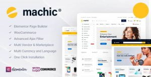دانلود قالب فروشگاه لوازم الکترونیکی Machic برای ووکامرس