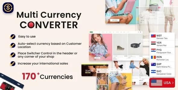 دانلود افزونه MyShopKit Multi Currency Converter Pro برای ووکامرس