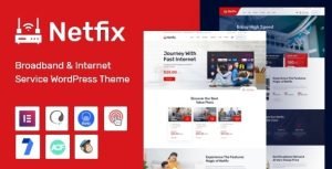 دانلود قالب خدمات اینترنت Netfix برای وردپرس