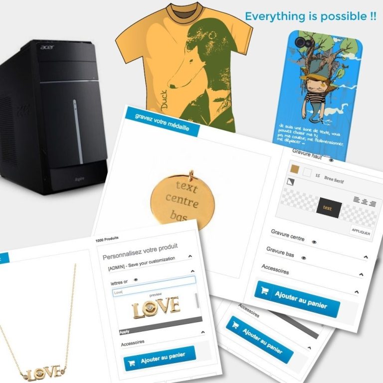 Product options, bundles and customization