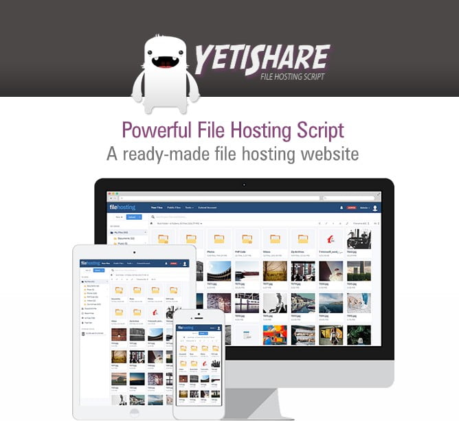 دانلود اسکریپت آپلود و میزبانی فایل YetiShare