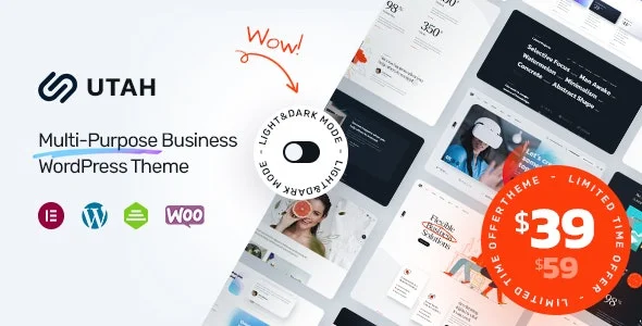 دانلود قالب چندمنظوره شرکتی Utah برای وردپرس