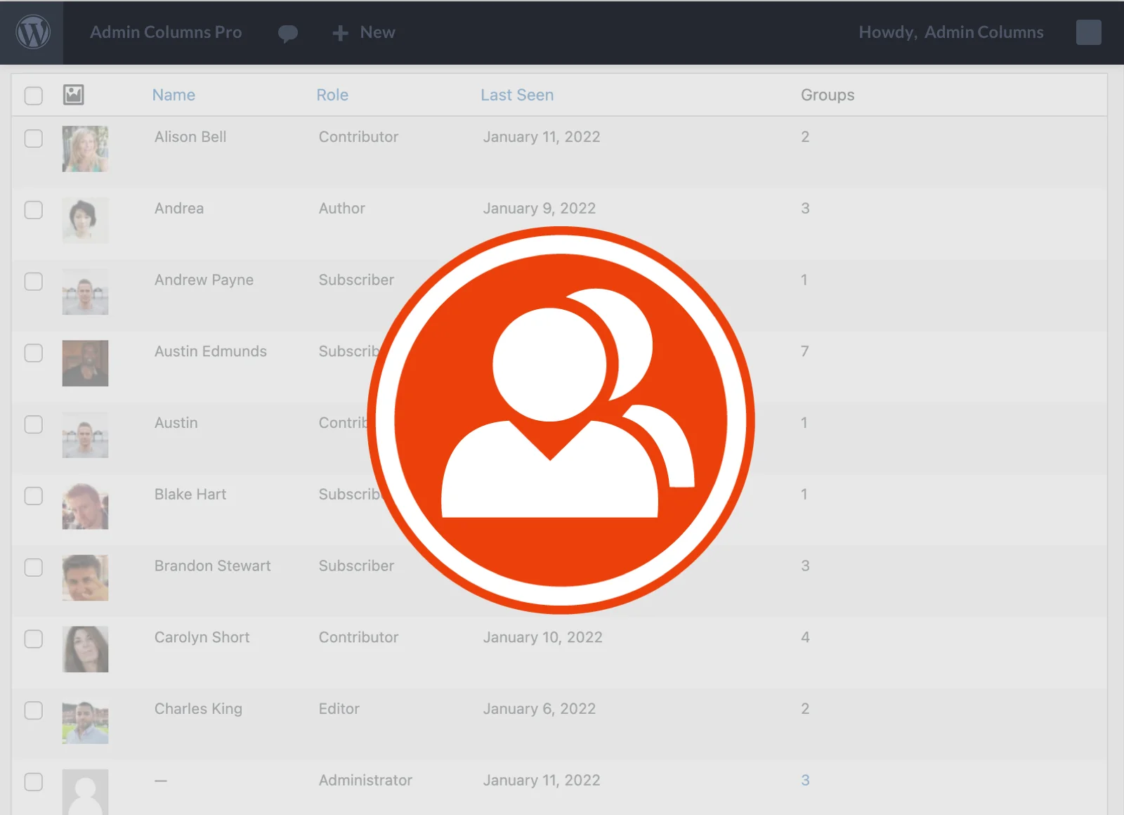 دانلود ادآن Admin Columns Pro BuddyPress