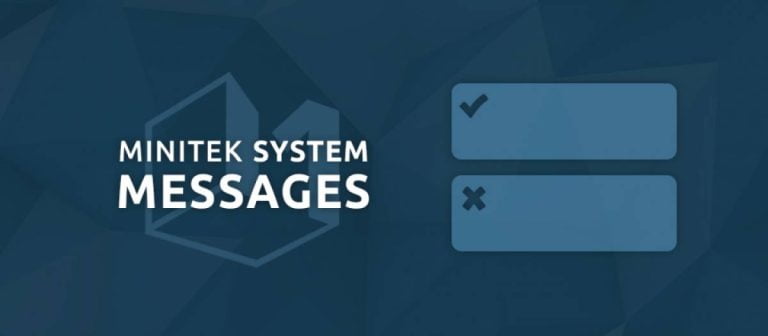 دانلود افزونه Minitek System Messages برای جوملا