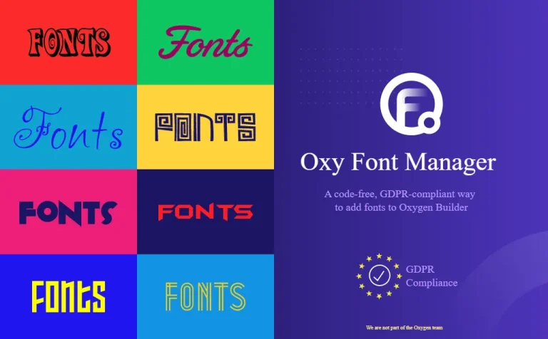 دانلود افزونه Oxy Font Manager برای اکسیژن بیلدر