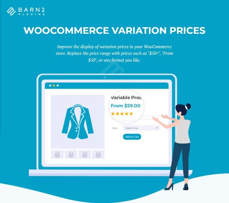 دانلود افزونه Barn2 WooCommerce variation prices برای ووکامرس
