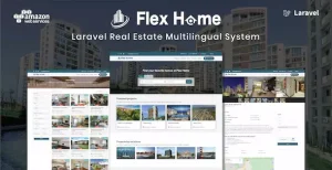 دانلود اسکریپت املاک لاراول Flex Home