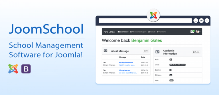 دانلود افزونه JoomSchool برای جوملا