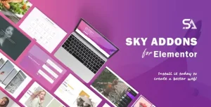 دانلود افزونه Sky Addons برای المنتور